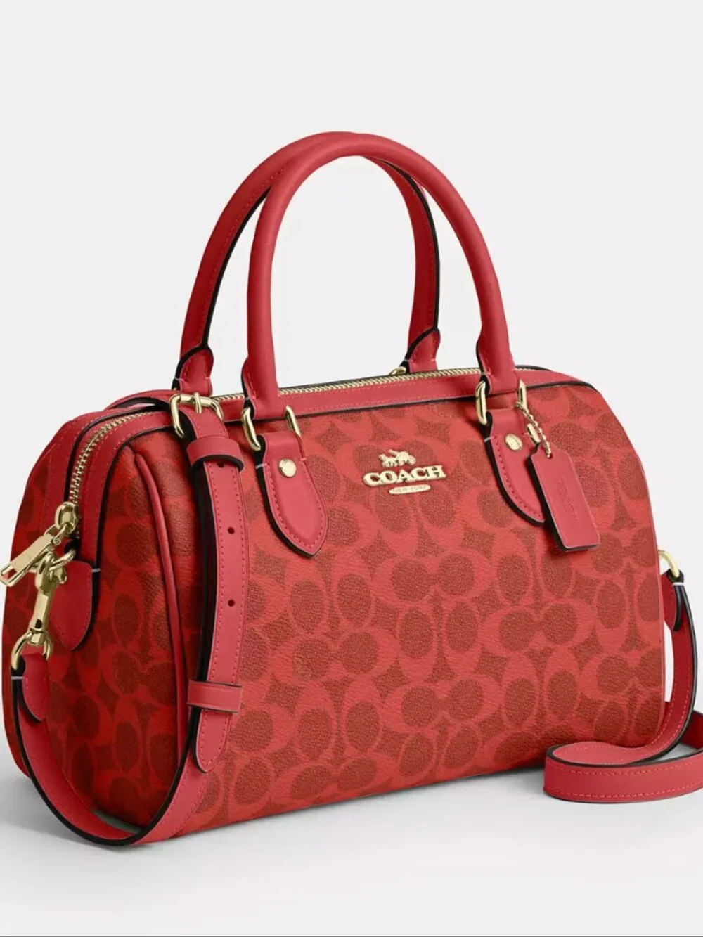 Rowan Satchel Bag In Signature Canvas CEY39